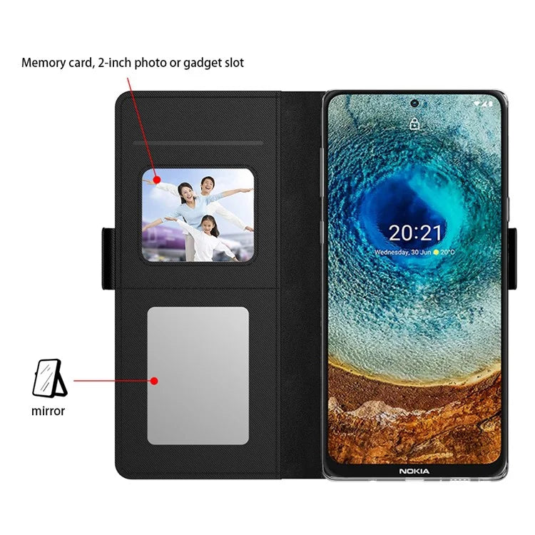 For Nokia C210 Case Flip PU Leather Card Slot Cell Phone Protector