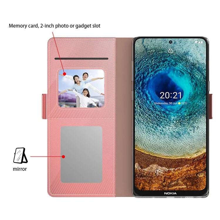 For Nokia C210 Case Flip PU Leather Card Slot Cell Phone Protector