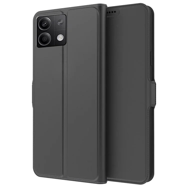 For Xiaomi Redmi Note 13 5G Phone Case PU Leather Stand Cover with Card Slots