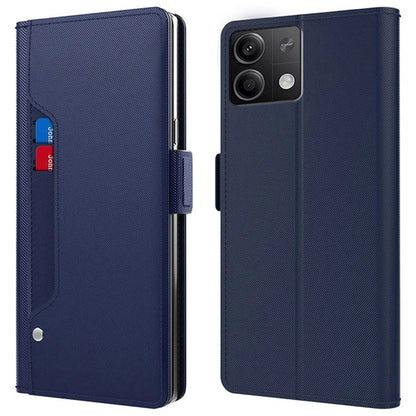 For Xiaomi Redmi Note 13 5G Case Anti-drop Leather Mobile Phone Cover with Mirror