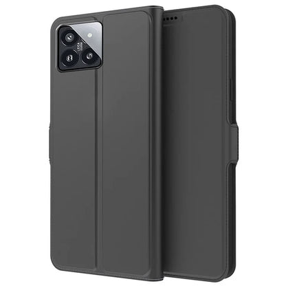 For Xiaomi 14 Pro Case PU Leather Card Holder Shockproof Flip Phone Cover