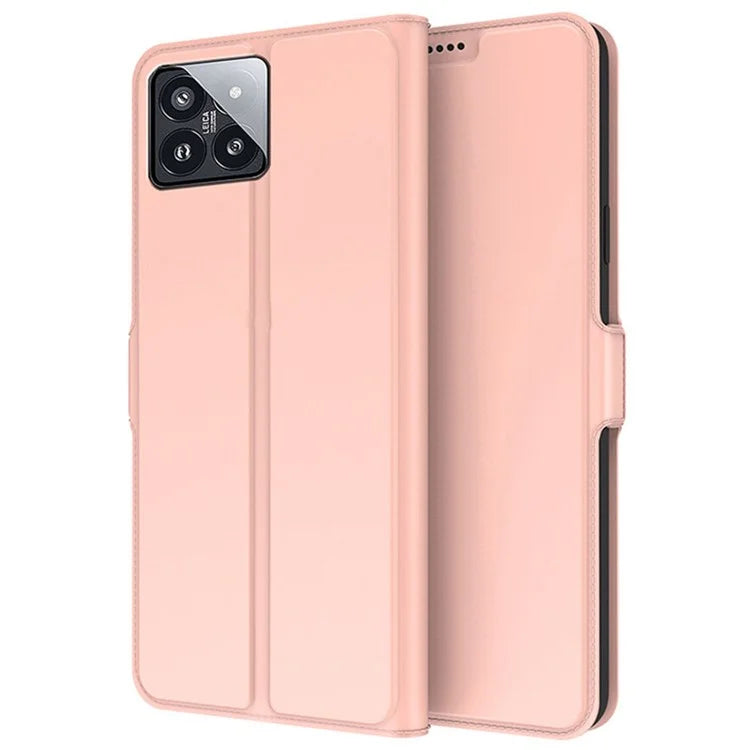 For Xiaomi 14 Pro Case PU Leather Card Holder Shockproof Flip Phone Cover