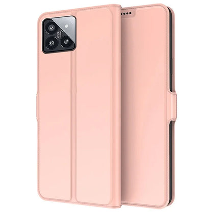 For Xiaomi 14 Pro Case PU Leather Card Holder Shockproof Flip Phone Cover