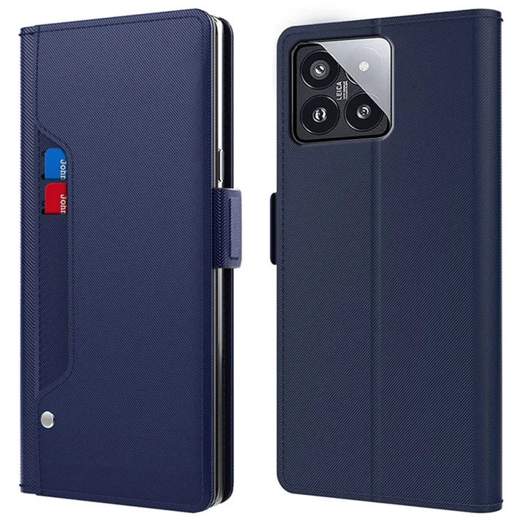 For Xiaomi 14 Pro Case Magnetic Shockproof PU Leather Phone Stand Cover