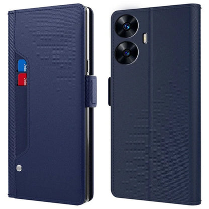 For Realme C55 Cell Phone Case PU Leather Anti-Scratch Protective Shell