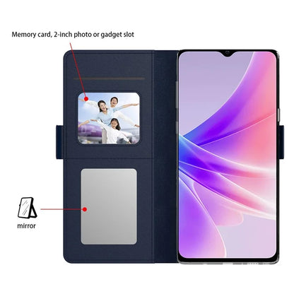 For Realme C55 Cell Phone Case PU Leather Anti-Scratch Protective Shell