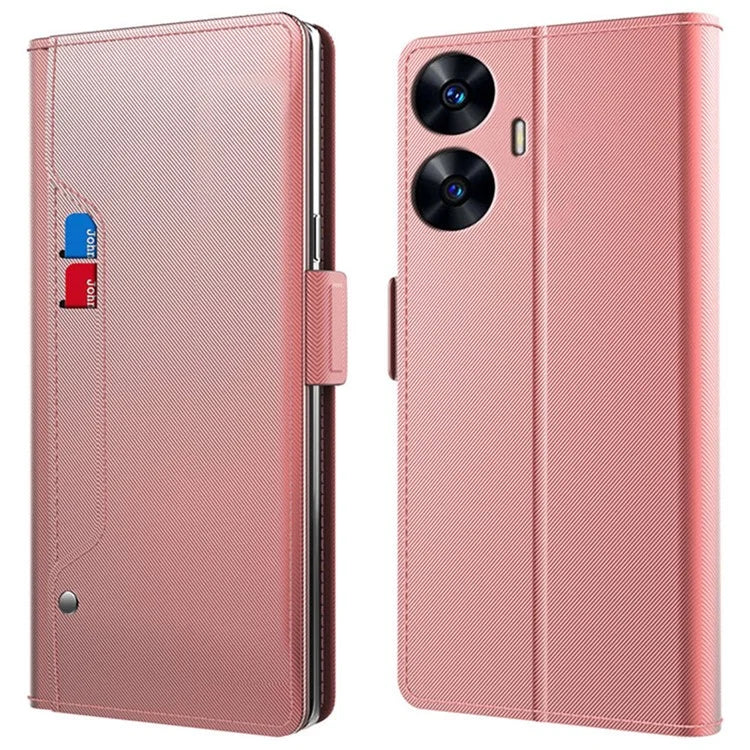 For Realme C55 Cell Phone Case PU Leather Anti-Scratch Protective Shell