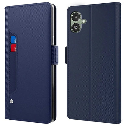 For Samsung Galaxy A05 4G Case PU Leather Phone Cover with Mirror and Card Slot