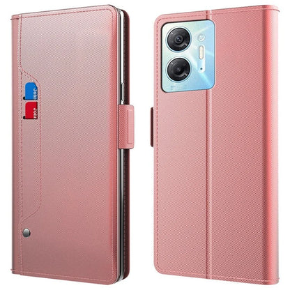 Cell Phone Cases for Transsion Infinix Hot 30 5G Cover Built-in Mirror Card Slot Flip Stand Phone Shell