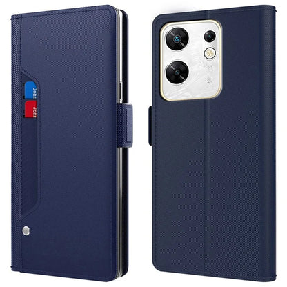 Cell Phone Cases for Transsion Infinix Zero 30 4G Cover Built-in Mirror Leather Card Holder Phone Shell