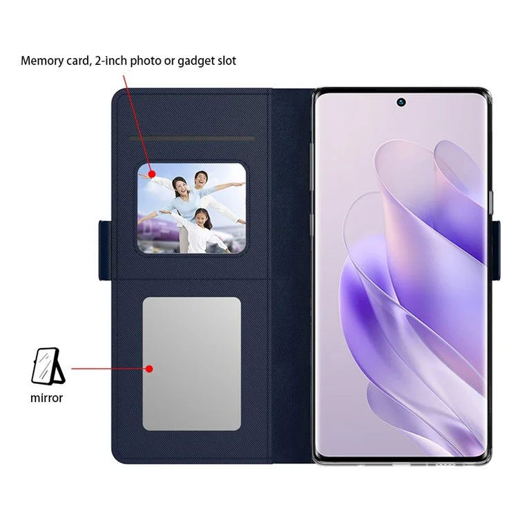 Cell Phone Cases for Transsion Infinix Zero 30 4G Cover Built-in Mirror Leather Card Holder Phone Shell