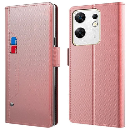 Cell Phone Cases for Transsion Infinix Zero 30 4G Cover Built-in Mirror Leather Card Holder Phone Shell