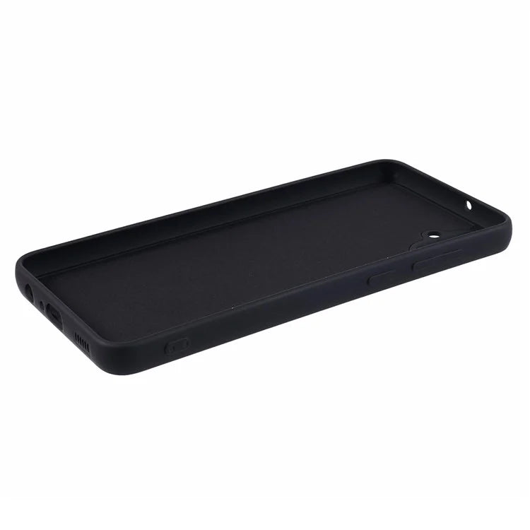 For Samsung Galaxy A05 4G TPU Case Rubberized Phone Cover with Fiber Lining