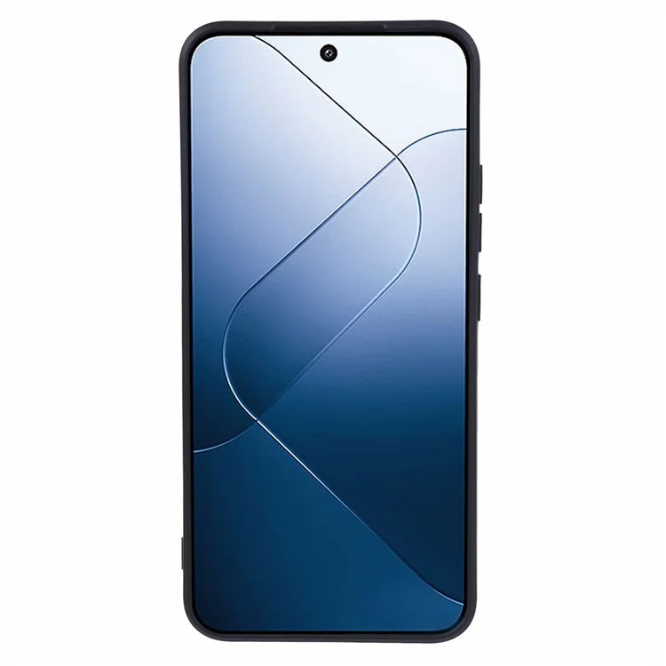 For Xiaomi 14 Case Fiber Lining Rubberized TPU Protective Phone Cover