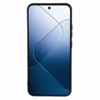 For Xiaomi 14 Case Fiber Lining Rubberized TPU Protective Phone Cover