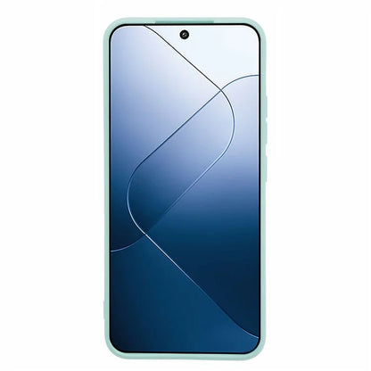 For Xiaomi 14 Case Fiber Lining Rubberized TPU Protective Phone Cover