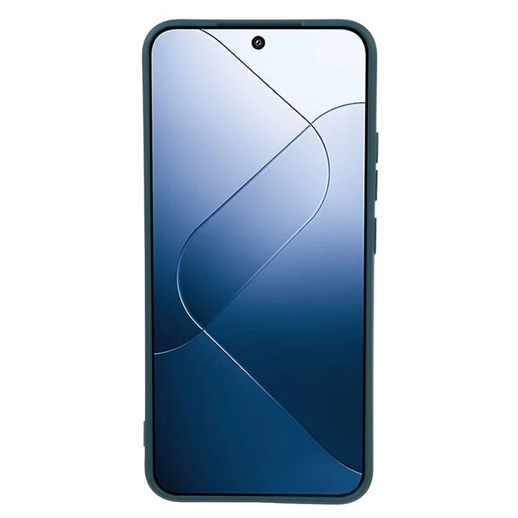 For Xiaomi 14 Case Fiber Lining Rubberized TPU Protective Phone Cover