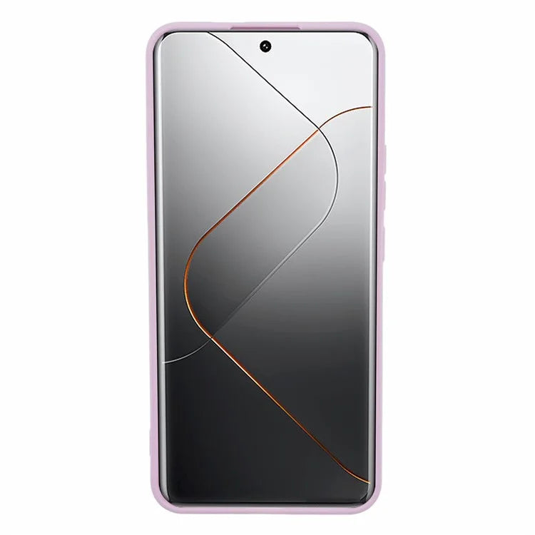 For Xiaomi 14 Pro TPU Case Straight Edge Candy Color Phone Cover