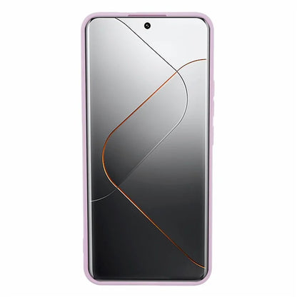 For Xiaomi 14 Pro TPU Case Straight Edge Candy Color Phone Cover