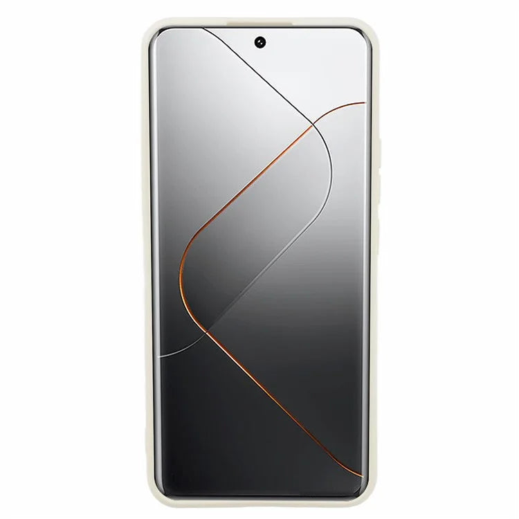 For Xiaomi 14 Pro TPU Case Fiber Lining Rubberized Phone Back Cover