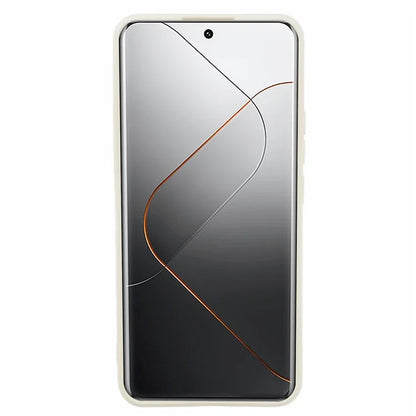 For Xiaomi 14 Pro TPU Case Fiber Lining Rubberized Phone Back Cover