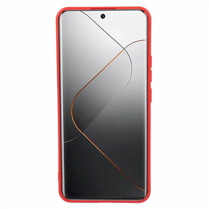 For Xiaomi 14 Pro TPU Case Fiber Lining Rubberized Phone Back Cover