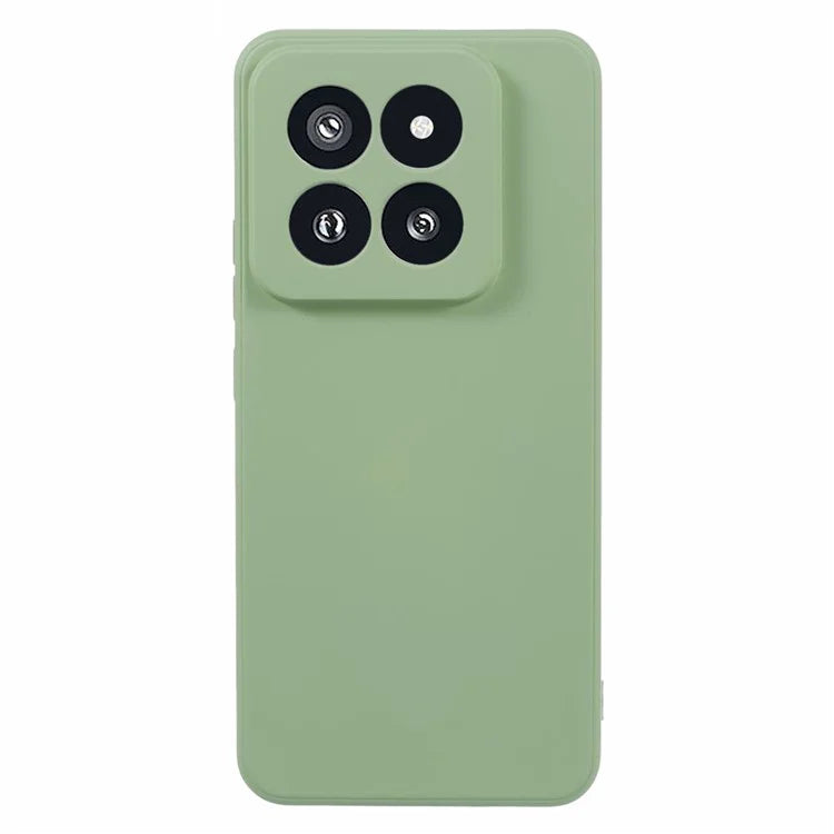 For Xiaomi 14 Pro TPU Case Fiber Lining Rubberized Phone Back Cover