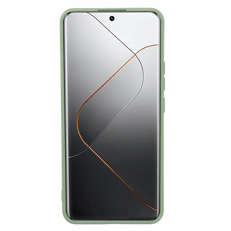 For Xiaomi 14 Pro TPU Case Fiber Lining Rubberized Phone Back Cover