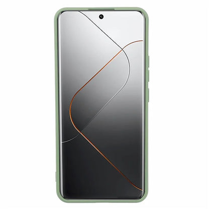 For Xiaomi 14 Pro TPU Case Fiber Lining Rubberized Phone Back Cover