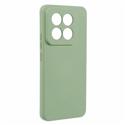 For Xiaomi 14 Pro TPU Case Fiber Lining Rubberized Phone Back Cover
