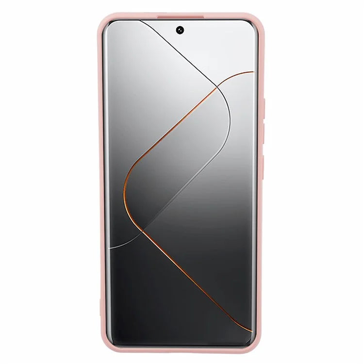 For Xiaomi 14 Pro TPU Case Fiber Lining Rubberized Phone Back Cover