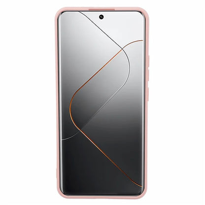 For Xiaomi 14 Pro TPU Case Fiber Lining Rubberized Phone Back Cover