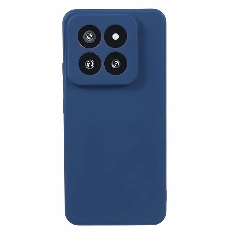 For Xiaomi 14 Pro TPU Case Fiber Lining Rubberized Phone Back Cover