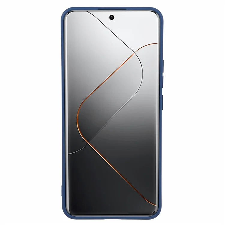 For Xiaomi 14 Pro TPU Case Fiber Lining Rubberized Phone Back Cover