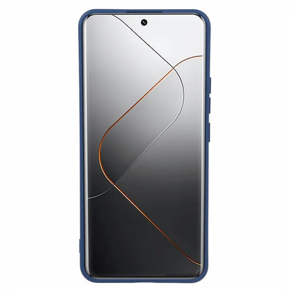 For Xiaomi 14 Pro TPU Case Fiber Lining Rubberized Phone Back Cover