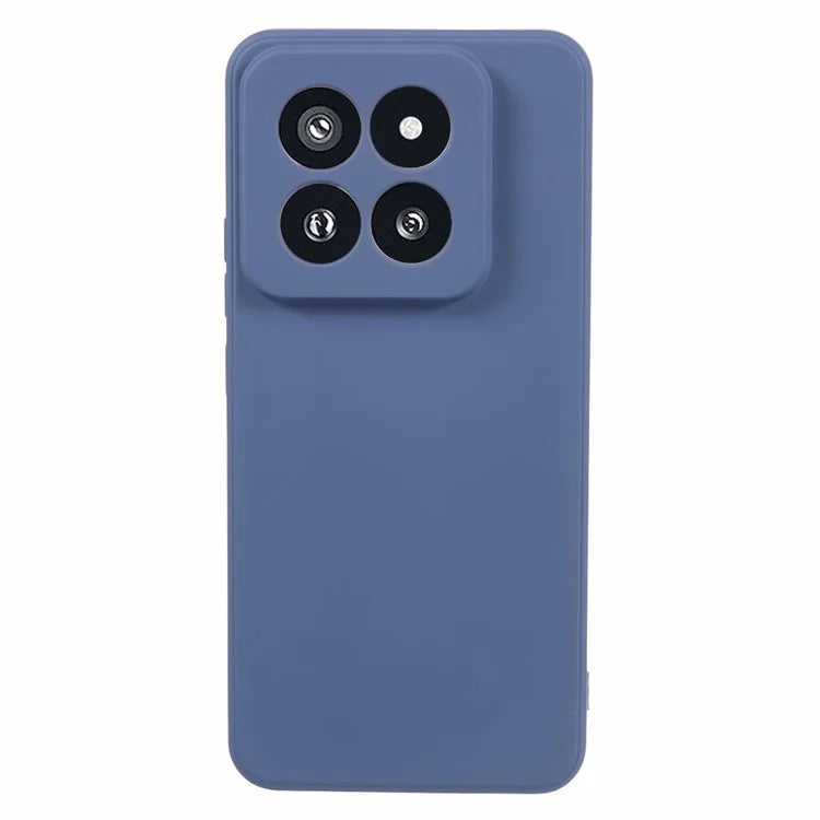 For Xiaomi 14 Pro TPU Case Fiber Lining Rubberized Phone Back Cover