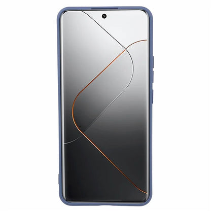 For Xiaomi 14 Pro TPU Case Fiber Lining Rubberized Phone Back Cover