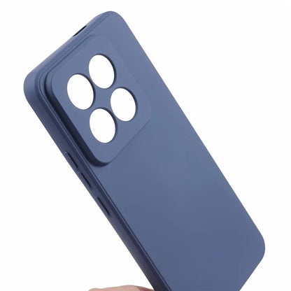 For Xiaomi 14 Pro TPU Case Fiber Lining Rubberized Phone Back Cover