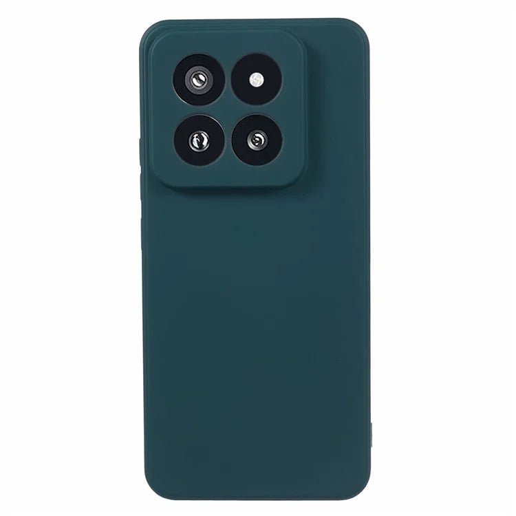 For Xiaomi 14 Pro TPU Case Fiber Lining Rubberized Phone Back Cover
