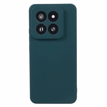 For Xiaomi 14 Pro TPU Case Fiber Lining Rubberized Phone Back Cover
