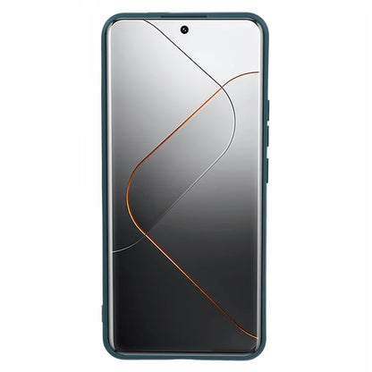 For Xiaomi 14 Pro TPU Case Fiber Lining Rubberized Phone Back Cover