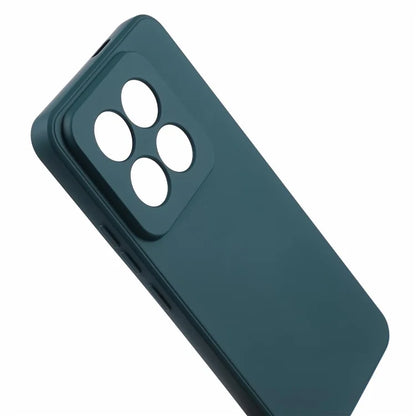 For Xiaomi 14 Pro TPU Case Fiber Lining Rubberized Phone Back Cover