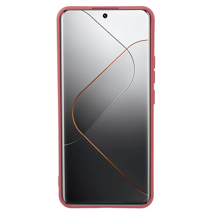 For Xiaomi 14 Pro TPU Case Fiber Lining Rubberized Phone Back Cover