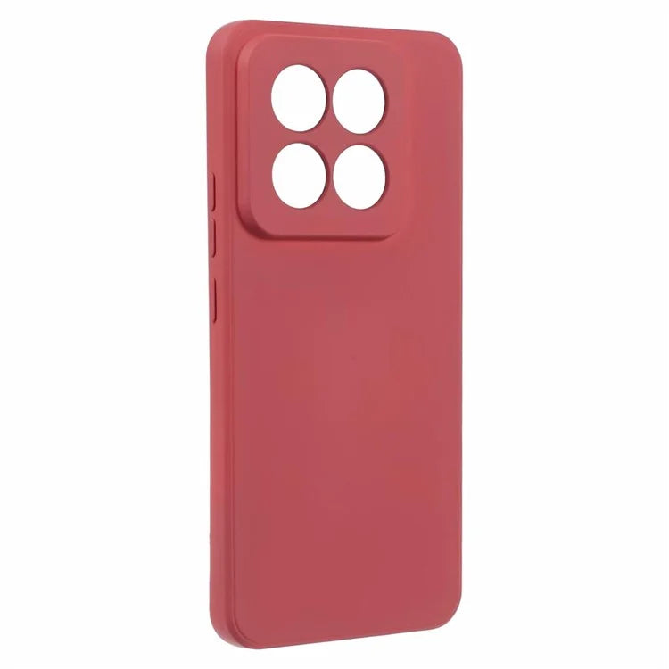 For Xiaomi 14 Pro TPU Case Fiber Lining Rubberized Phone Back Cover