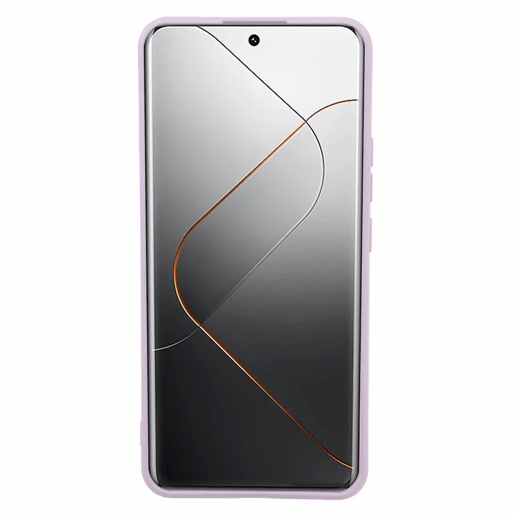 For Xiaomi 14 Pro TPU Case Fiber Lining Rubberized Phone Back Cover