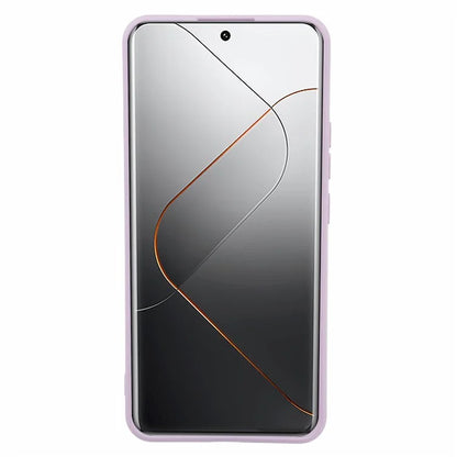 For Xiaomi 14 Pro TPU Case Fiber Lining Rubberized Phone Back Cover