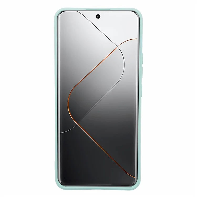 For Xiaomi 14 Pro TPU Case Fiber Lining Rubberized Phone Back Cover