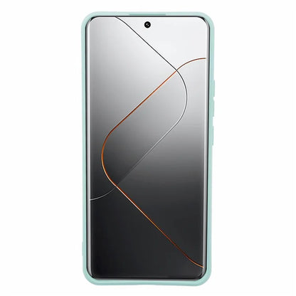 For Xiaomi 14 Pro TPU Case Fiber Lining Rubberized Phone Back Cover