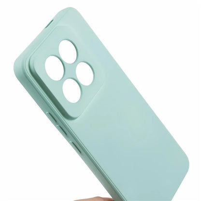 For Xiaomi 14 Pro TPU Case Fiber Lining Rubberized Phone Back Cover