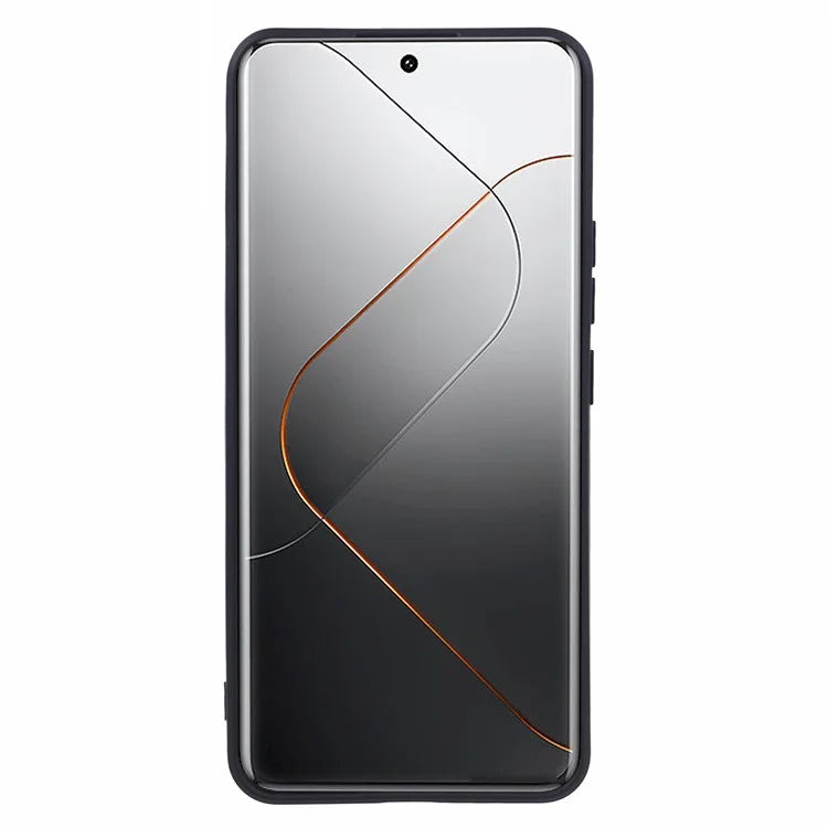 For Xiaomi 14 Pro TPU Case Fiber Lining Rubberized Phone Back Cover